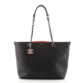 Chanel Shopping Tote Perforated Caviar Small