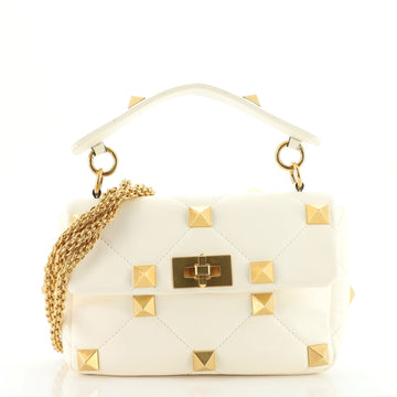 Valentino Roman Stud Flap Bag Quilted Leather Medium