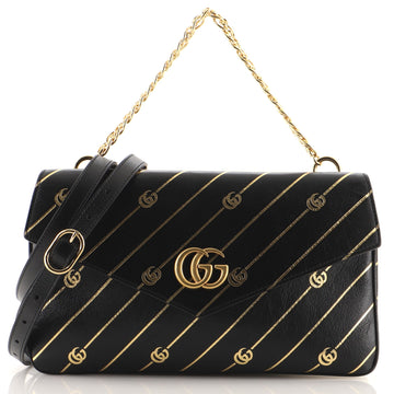 Gucci Thiara Double Shoulder Bag Printed Leather Medium