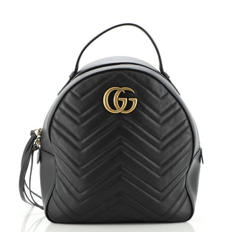 Gucci GG Marmont Backpack Matelasse Leather Small