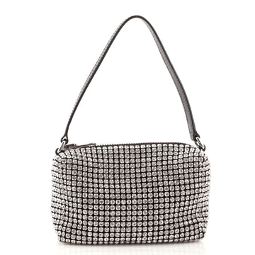Alexander Wang Heiress Pouch Rhinestone Embellished Mesh