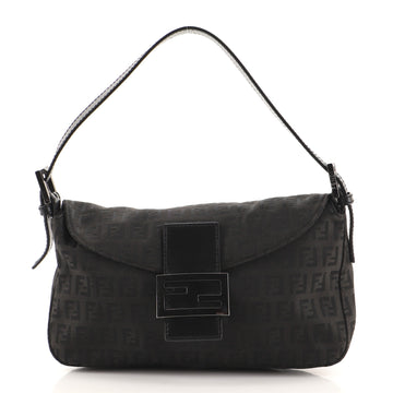 Fendi Double Flap Bag Zucchino Canvas Medium