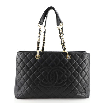 Chanel Grand Shopping Tote Quilted Caviar XL