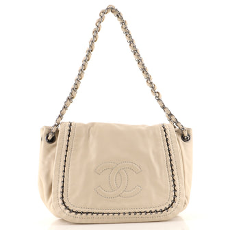 Chanel Luxe Ligne Accordion Flap Bag Leather