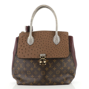 Louis Vuitton Majestueux Tote Monogram Canvas and Exotics MM