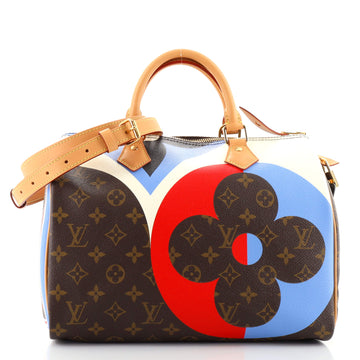 Louis Vuitton Speedy Bandouliere Bag Limited Edition Game On Monogram Canvas 30