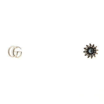 Gucci GG Flower Stud Earrings Sterling Silver