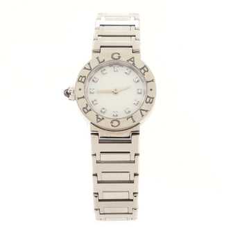 Bvlgari Bvlgari Bvlgari Quartz Watch Stainless Steel with Mother of Pearl and Diamond Markers 23
