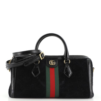 Gucci Ophidia Boston Bag Suede Medium
