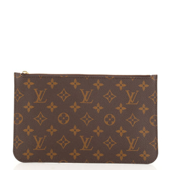 Louis Vuitton Neverfull Pochette Monogram Canvas Large