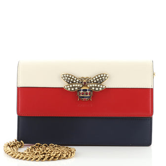 Gucci Queen Margaret Chain Wallet Leather Mini