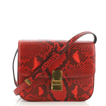 Celine Classic Box Bag Python Medium