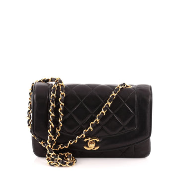 Chanel Vintage Diana Flap Bag Quilted Lambskin Small
