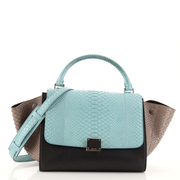 Celine Trapeze Bag Python Small