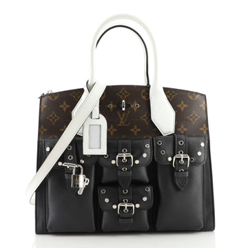 Louis Vuitton City Steamer Pockets Handbag Monogram Canvas and Leather MM