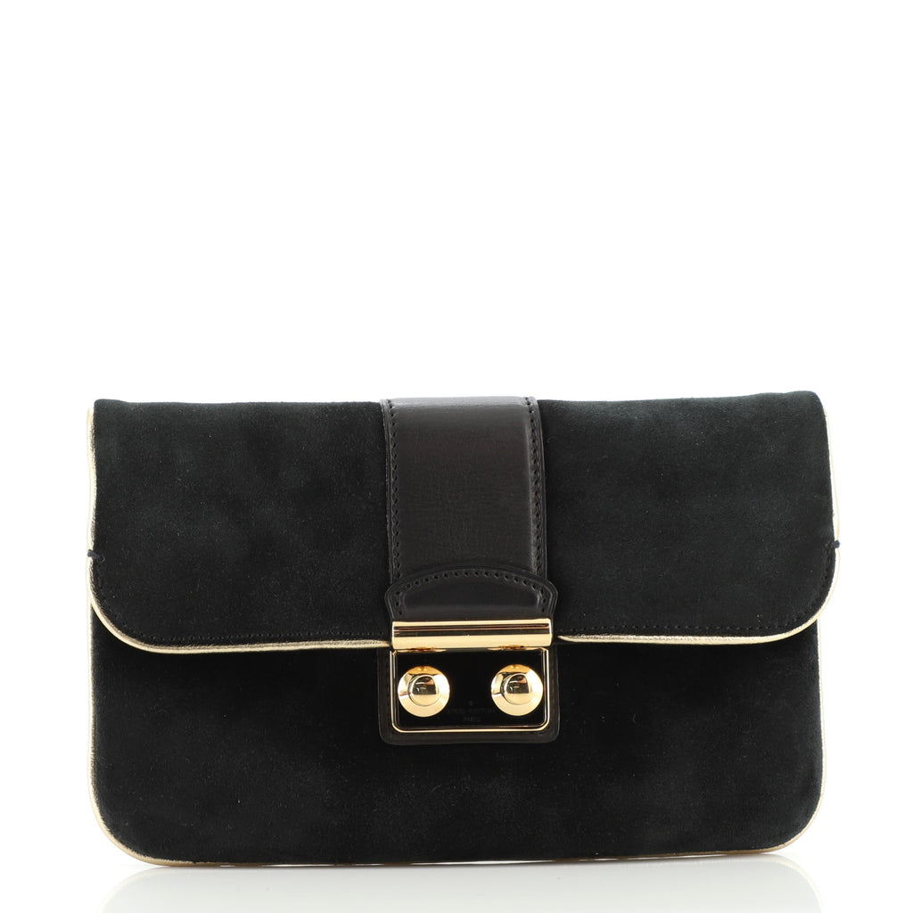 Louis Vuitton Sofia Coppola Suede Clutch - Black Clutches, Handbags -  LOU633615