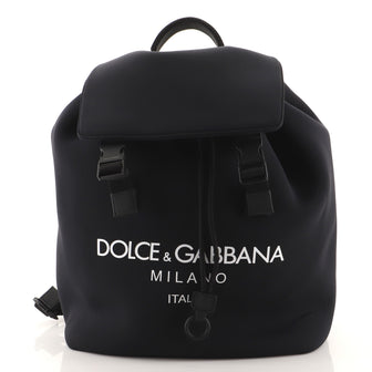 Dolce & Gabbana Palermo Logo Backpack Printed Neoprene
