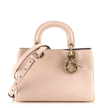 Christian Dior Diorissimo Tote Pebbled Leather Mini