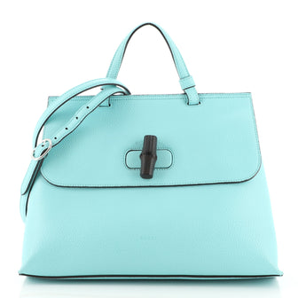 Gucci Bamboo Daily Top Handle Bag Leather Medium