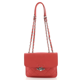 Chanel CC Box Flap Bag Quilted Calfskin Mini