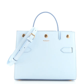 Burberry Title Two Handle Tote Leather Mini