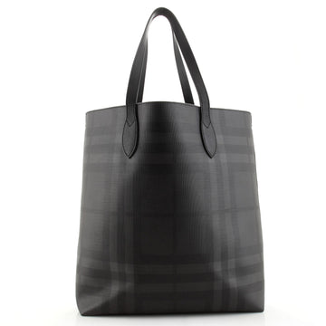 Burberry Shopper Tote London Check Coated Canvas Large