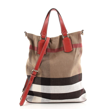 Burberry Tottenham Tote House Check Canvas Medium