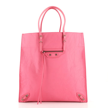 Balenciaga Papier Ledger Zip Around Bag Leather Medium