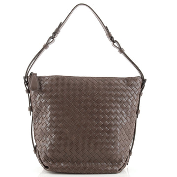 Bottega Veneta Belted Zip Bucket Bag Intrecciato Nappa Small