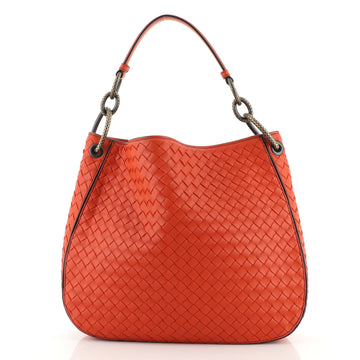 Bottega Veneta Loop Shoulder Bag Intrecciato Nappa Medium