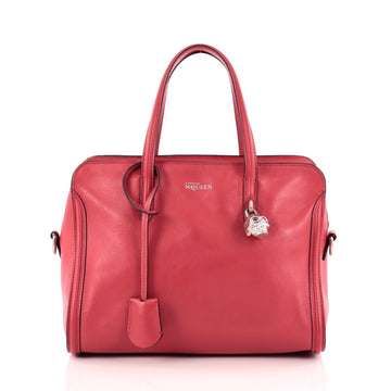 Alexander McQueen Padlock Zip Around Tote Leather Small