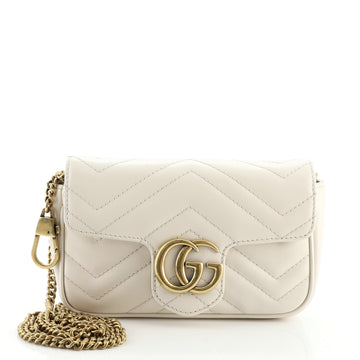 Gucci GG Marmont Flap Bag Matelasse Leather Super Mini