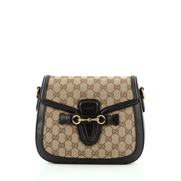 Gucci Lady Web Shoulder Bag GG Canvas Medium