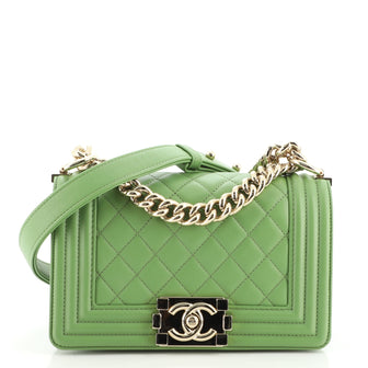 Chanel Boy Flap Bag Quilted Lambskin Small