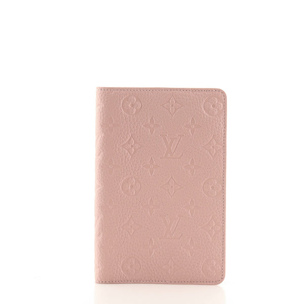Louis Vuitton Agenda Cover Monogram Empreinte Leather MM Pink 1121252