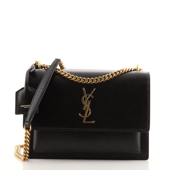 Saint Laurent Sunset Crossbody Bag Leather Medium