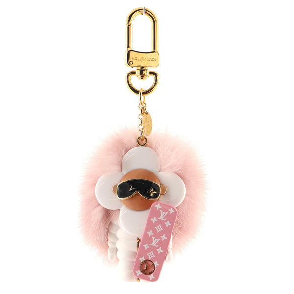 Louis Vuitton Vivienne Doudoune Bag Charm and Key Holder Wood and Resin  Pink at 1stDibs