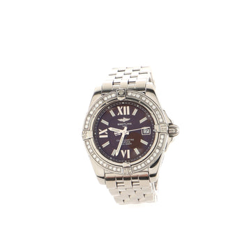 Breitling Cockpit Quartz Watch Stainless Steel with Diamond Bezel 32
