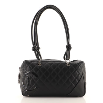 Chanel Cambon Bowler Bag Quilted Leather Medium