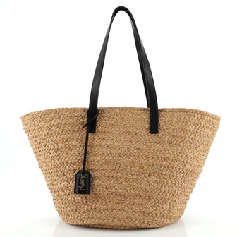 Saint Laurent Panier Basket Shopper Raffia Medium