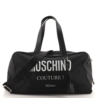 Moschino Couture Duffle Bag Canvas Large