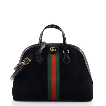 Gucci Ophidia Dome Top Handle Bag Suede Medium