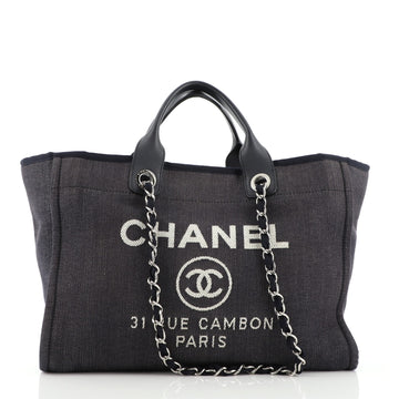 Chanel Deauville Tote Canvas Medium