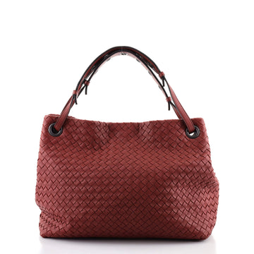 Bottega Veneta Garda Bag Intrecciato Nappa with Grommet Detail Small