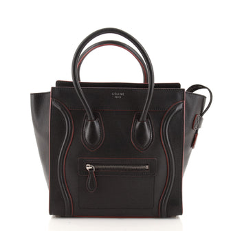 Celine Luggage Bag Smooth Leather Micro