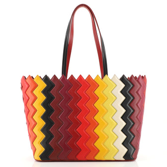 Salvatore Ferragamo Zigzag Capsule Tote Leather Large