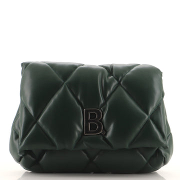 Balenciaga Touch Clutch Quilted Puffy Leather Small