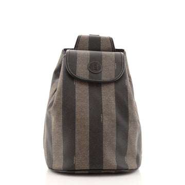 Fendi Pequin Sling Backpack Coated Canvas Medium