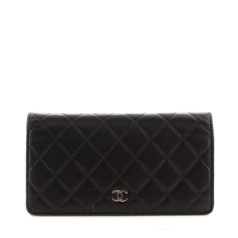 Chanel L-Yen Wallet Quilted Lambskin Long