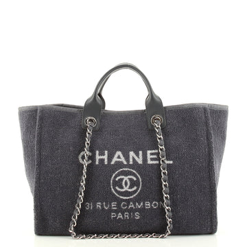 Chanel Deauville Tote Lurex Boucle Medium